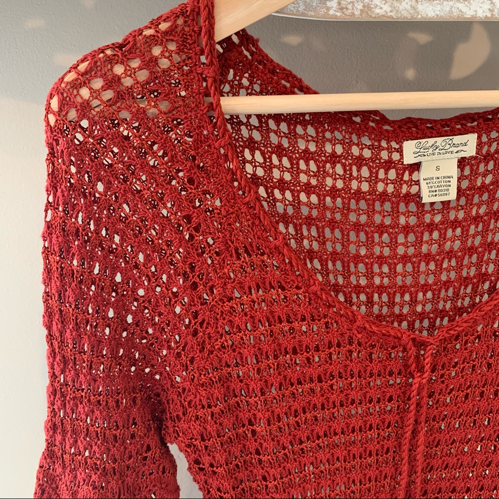 Red Lucky Brand Sweater